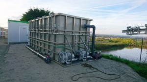 Essais de traitement chez un client avec le module d'ultrafiltration 240 m³/j 