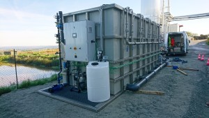 Essais de traitement chez un client avec le module d'ultrafiltration 240 m³/j 